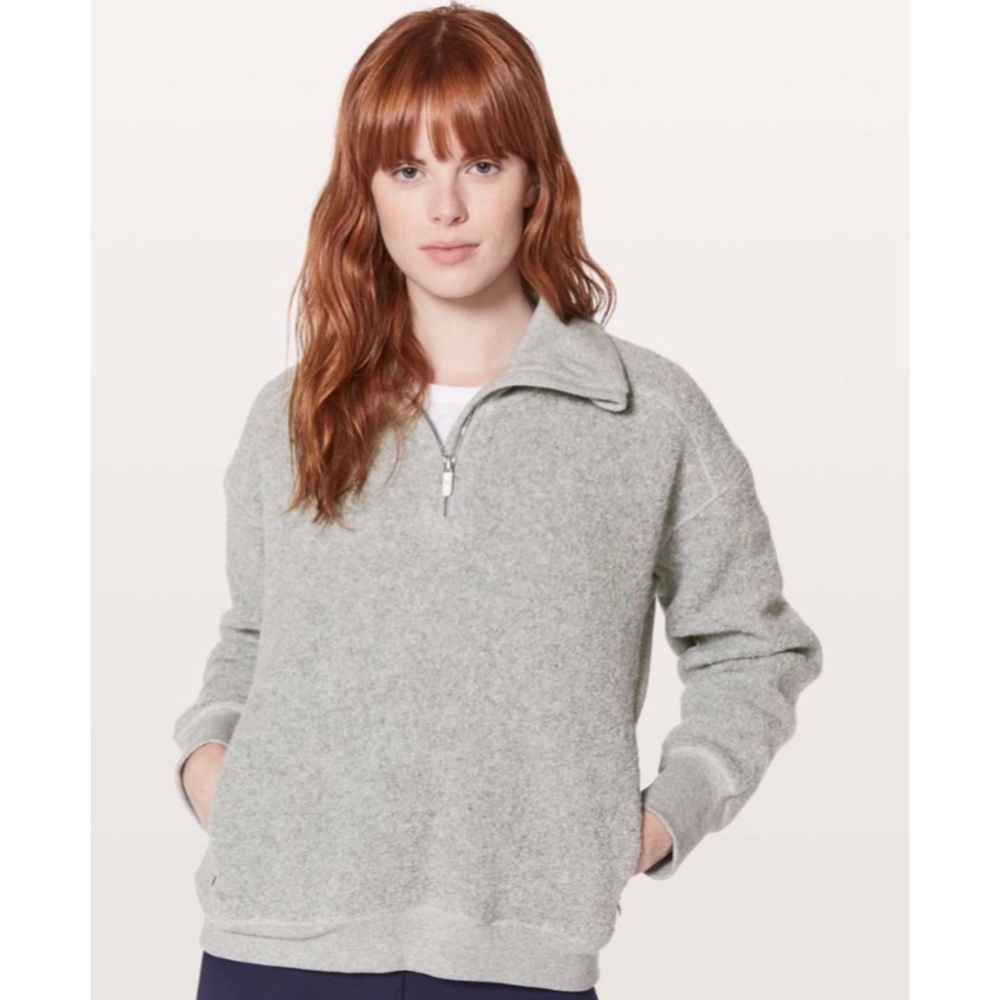 ๐ง๐ปโโ๏ธ LULULEMON STAND OUT 1/2 ZIP SHERPA JACKET - Picture 3 of 7
